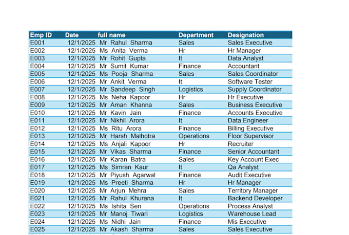 clean, format, merge, split excel data